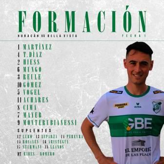 Regional Amateur - Thomas Monterubianessi titular en la caída de Bella Vista. 