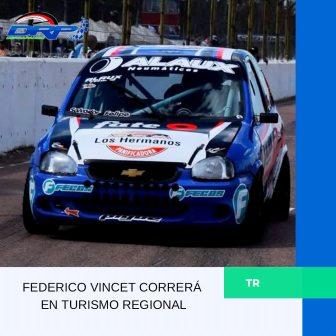 Federico Vincet estará corriendo en el Turismo Regional en la venidera temporada. 